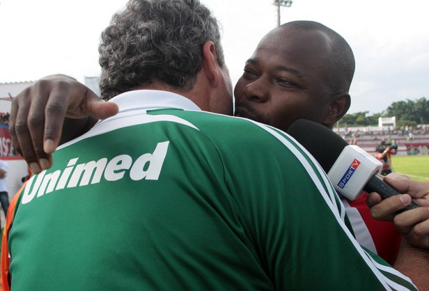 Abel reencontra Marcão, ex-jogador do Tricolor / Foto de Ralff Santos (Fluminense F. C.)